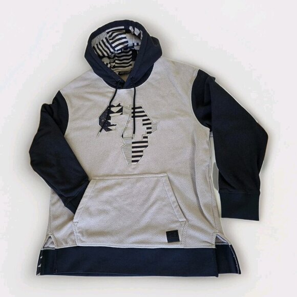 Under Armour Hoodie Mens XXL Gray Black Coldgear Muhammad Ali Rumble In Jungle - Picture 7 of 16